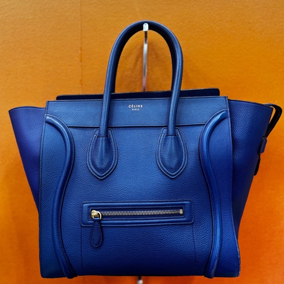 Celine Deep Blue Tote Bag - Picture 1 of 13